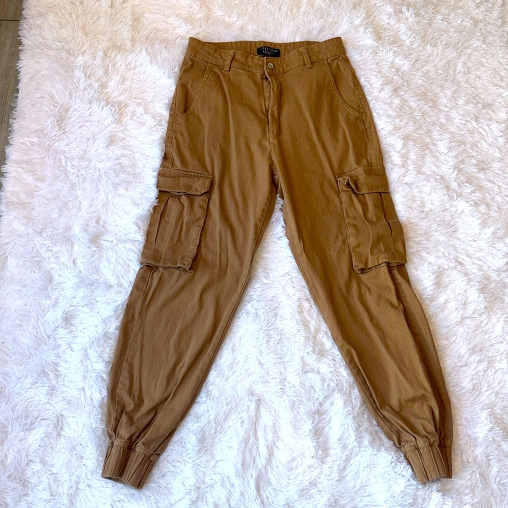 Tan Streetwear Society Cargo Joggers